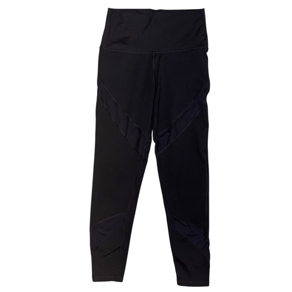 Aerie | Chill. Play. Move. Mesh Panel Leggings | Black | Small - Picture 2 of 6
